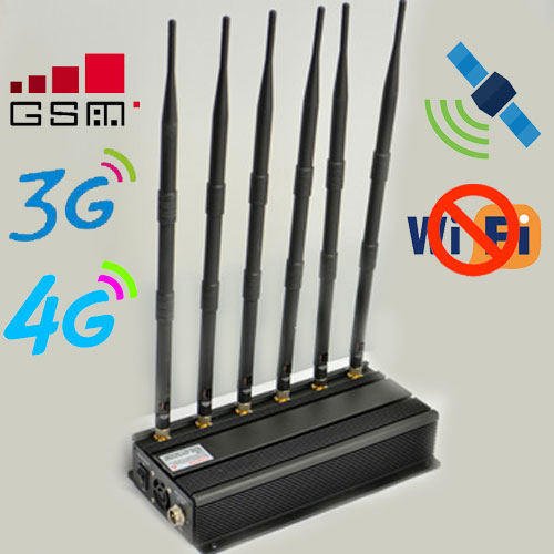 6 antennas wifi jammer
