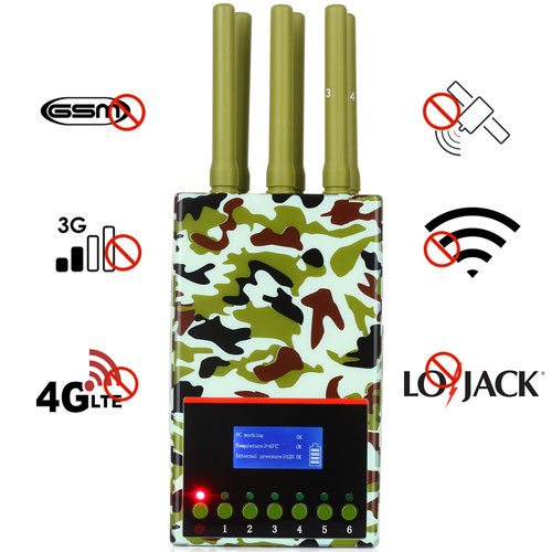 Camouflage handheld phone jammer